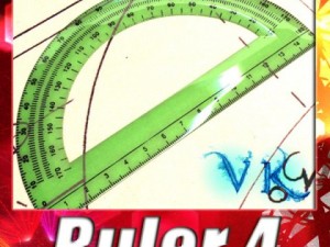 plastic protractor ruler 04 Modelo 3D
