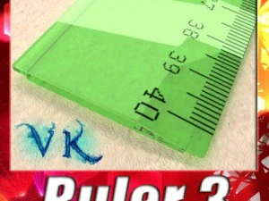 4 rulers collection 3D Model