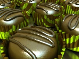chocolate candy 01 3D Model