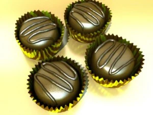 chocolate candy 01 3D Model