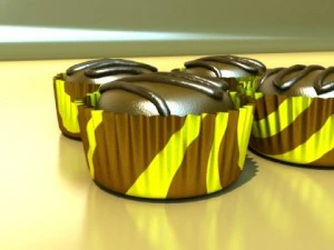 chocolate candy 01 3D Model