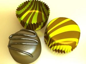 chocolate candy 01 3D Model