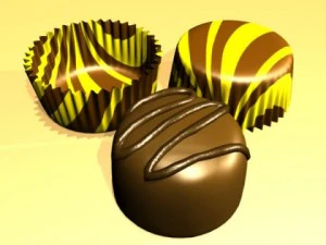 chocolate candy 01 3D Model