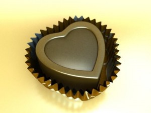 chocolate candy heart shaped 3D Model