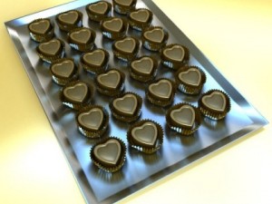 chocolate candy heart shaped 3D Model