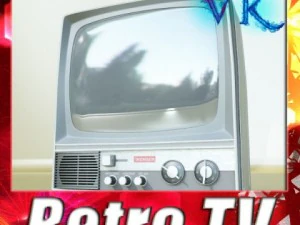 tv retr&ograve; ad alta risoluzione Modello 3D