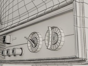 retro tv high res 3Dモデル