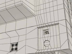 retro tv high res 3D Model