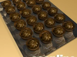chocolate candy 04 high res 3D Model