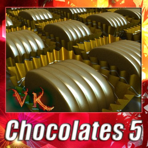 chocolate candy 05 high res 3D 模型 .c4d .max .obj .3ds .fbx .stl .blend 