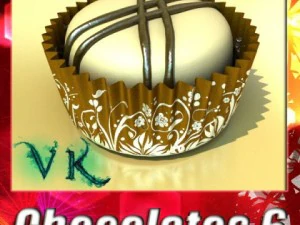 caramelle al cioccolato 06 alta risoluzione Modello 3D