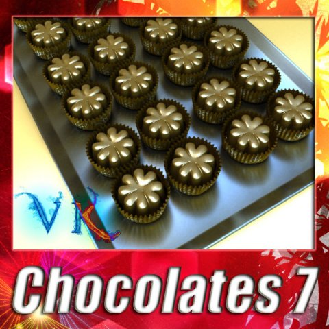 chocolate candy 07 high res 3D Model .c4d .max .obj .3ds .fbx .stl .blend 
