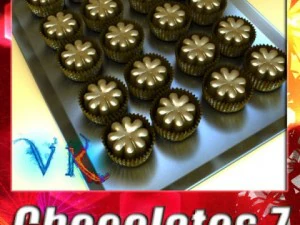 caramelle al cioccolato 07 alta risoluzione Modello 3D