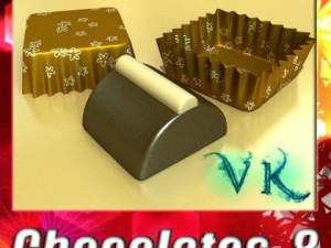 chocolate candy 08 high res 3D 模型