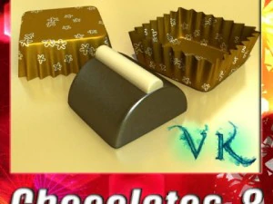 チョコレートキャンディ08高解像度 3Dモデル