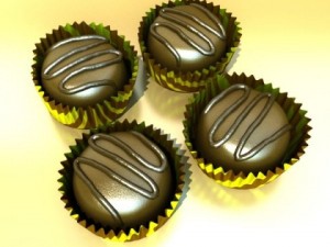 chocolate candy assortment high res Modelo 3D