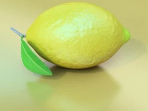 dettaglio elevato del limone Modello 3D