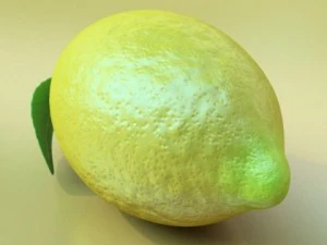 dettaglio elevato del limone Modello 3D