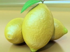 dettaglio elevato del limone Modello 3D