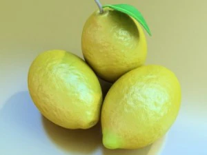 dettaglio elevato del limone Modello 3D
