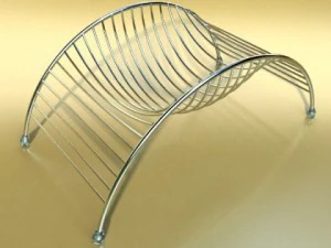 decorative  metal container 01 3D Model