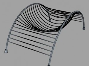 decorative  metal container 01 3D Model
