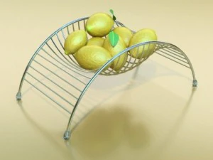 decorative  metal container 01 3D Model