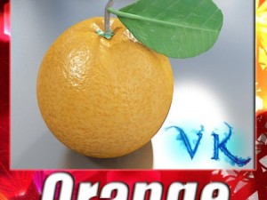 orange high detailed high resolution textures 3D मॉडल
