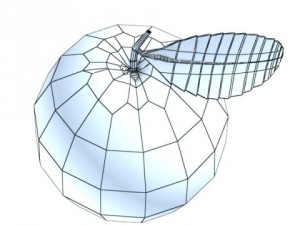 oranges in metal wire decorative basket Modelo 3D