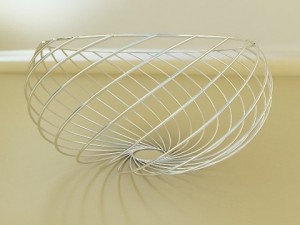 oranges in metal wire decorative basket Modelo 3D