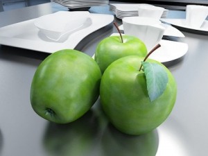 green apple high detailed 3D Model