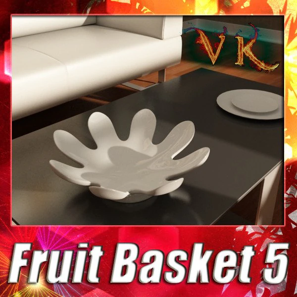 decorative bowl 05 3D Model .c4d .max .obj .3ds .fbx .stl .blend 