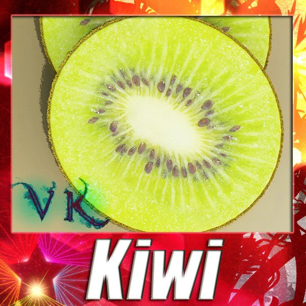 photorealistic kiwi fruit 3D Model .c4d .max .obj .3ds .fbx .stl .blend
