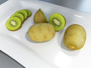 photorealistic kiwi fruit 3D Model