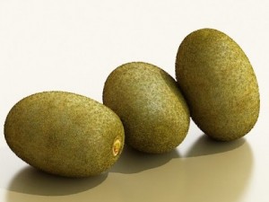 photorealistic kiwi fruit 3D Model