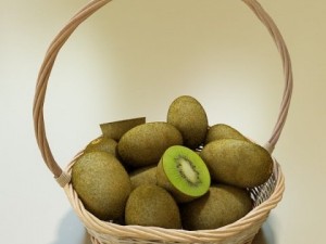 kiwi fruit in basket 3D मॉडल