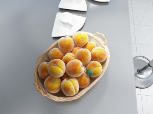 peaches in basket 3D मॉडल