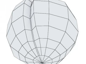 peaches in basket 3D Model