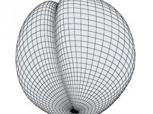 peaches in basket 3D Model