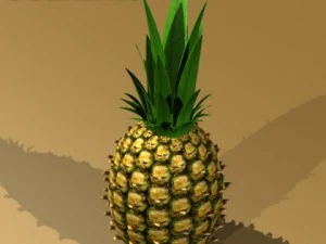 pineapple high detail 3D Model