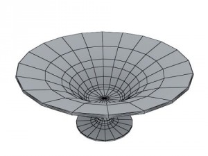 glass compote bowl Modèle 3D