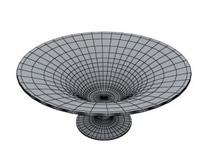 glass compote bowl Modèle 3D