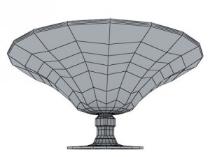 glass compote bowl Modèle 3D