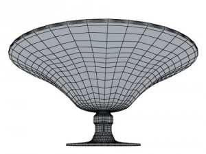 glass compote bowl Modèle 3D