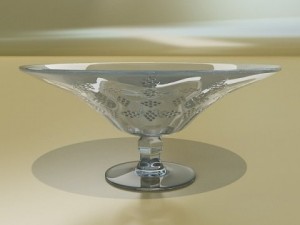 green grapes in glass bowl 3Dモデル