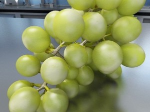 green grapes in glass bowl 3Dモデル