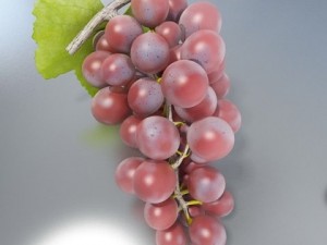 red grapes in bowl 12 Model 3D