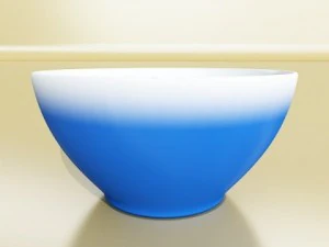 blue bowl 13 3D Model