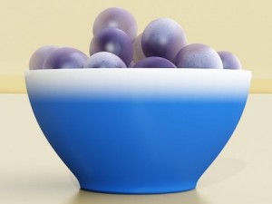 blue bowl 13 3D Model