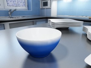 blue bowl 13 3D Model
